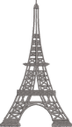 Paris Eiffelturm Stickdatei 