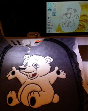 Applikation Teddybär 